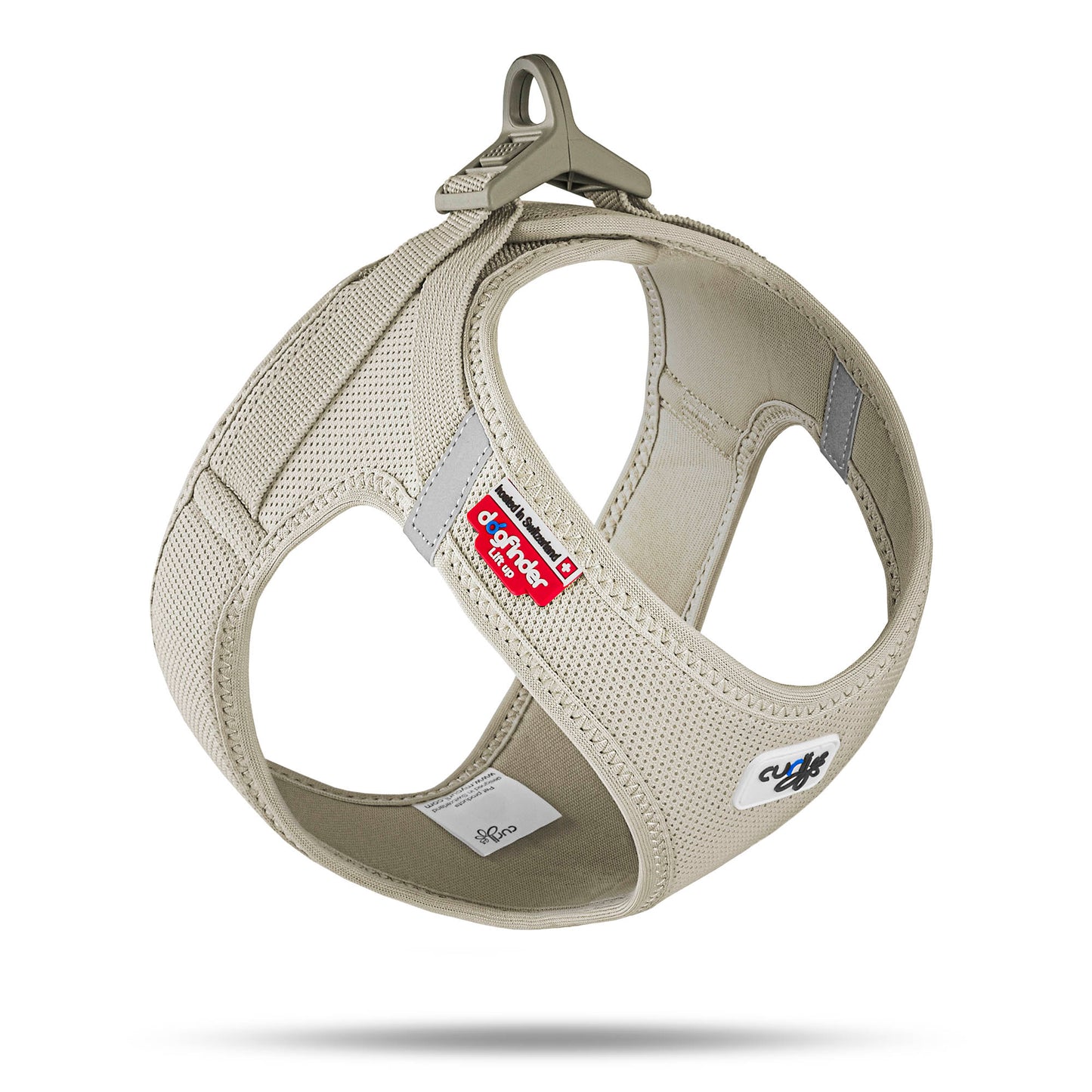 Curli Air-Mesh w/Curli Clasp Harness Lt Tan