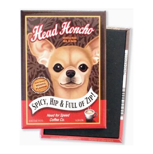 Head Honcho Chihuahua Magnet