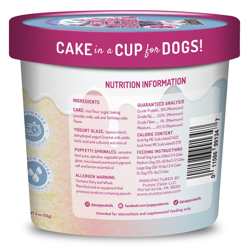 Cuppy Cake Birthday w/Sprinkles -Puppy Cakes