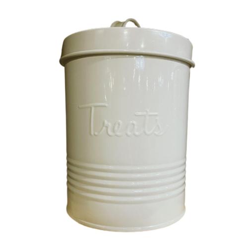 Retro Treat Canister Light Gray -Disc.