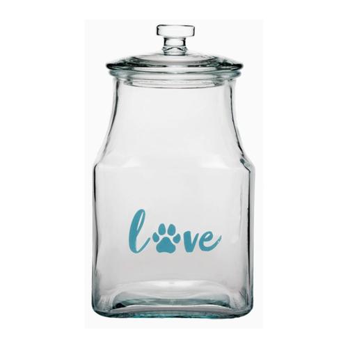 Love Pet Glass Container -Disc.