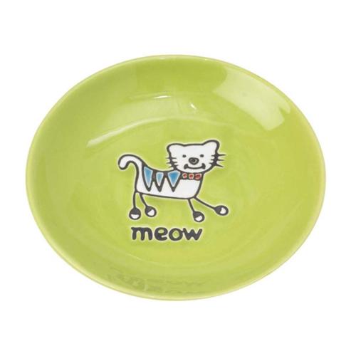 Silly Kitty Saucer Lime 2.5oz -Petrageous
