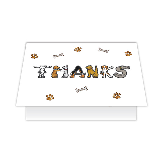 Thank You - Dog Figures (Blank)