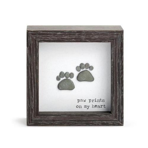 Small Pawprints Shadow Box