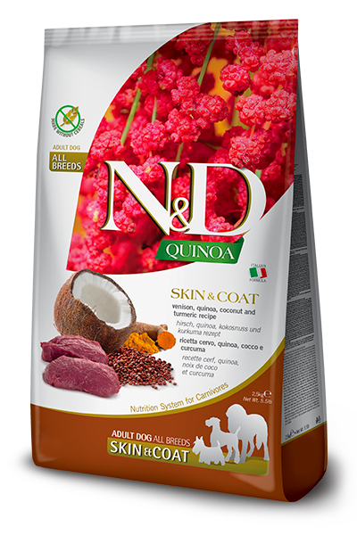 Farmina N&D Skin/Coat Venison, Quinoa