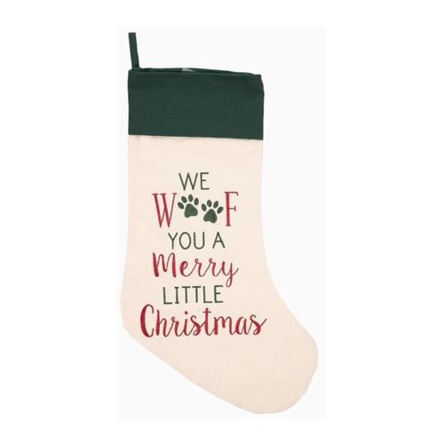 We Woof You a Merry Christmas Stocking