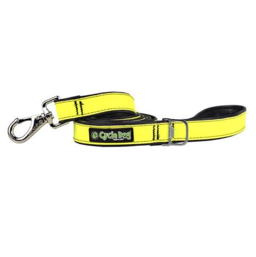 Cycle Dog MAX Reflective Yellow 6' Leash - USA Made
