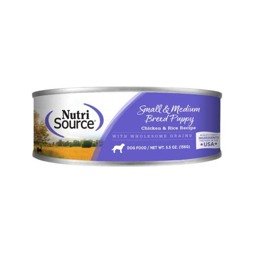 NutriSource S/M Puppy Chicken/Rice Can 5.5oz