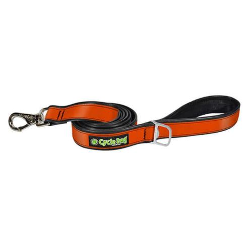 Cycle Dog MAX Reflective Orange 6' Leash - USA Made