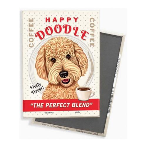 Happy Doodle Coffee Magnet
