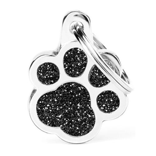MyFamily Shine - Black Glitter Paw