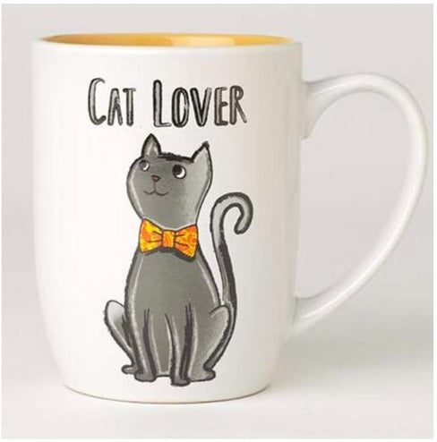 Cat Lover Mug 24oz White/Orange -Petrageous