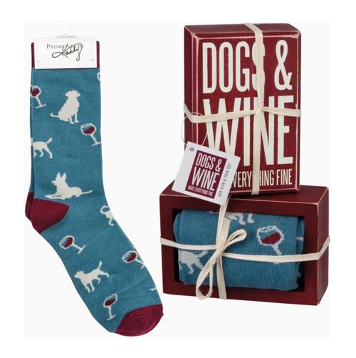 Dogs & Wine Gift Set