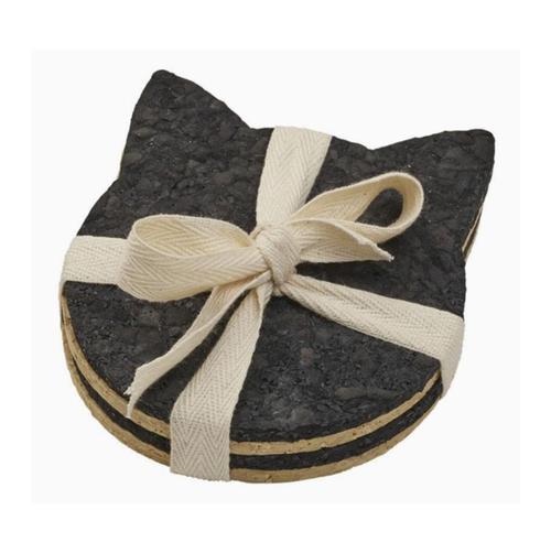 Recycled Rubber Cat Coaster Set