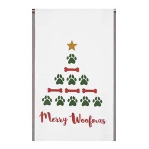 Peking Handicraft Merry Woofmas Holiday Towel