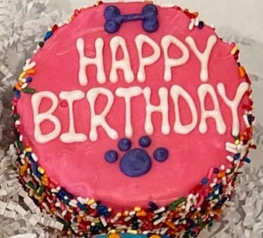 Birthday Cake with Sprinkles 4"