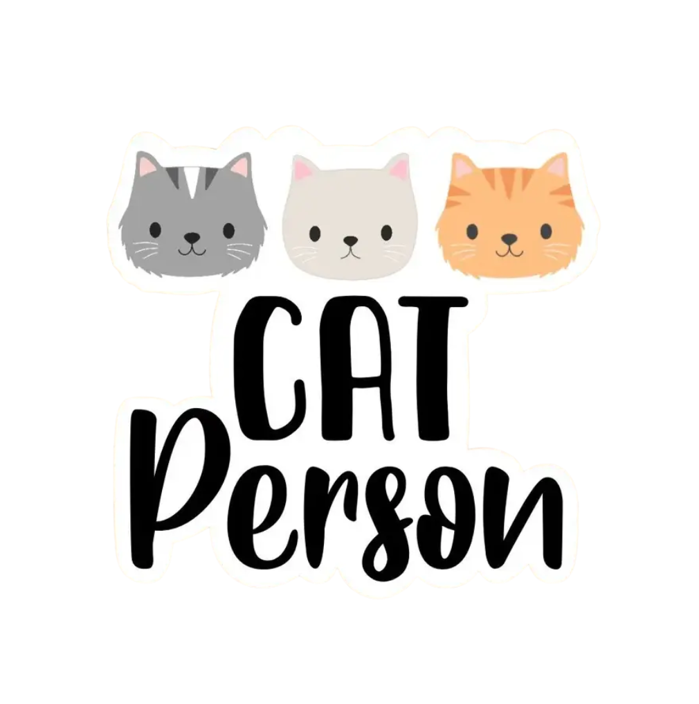 Cat Person Sticker by ES