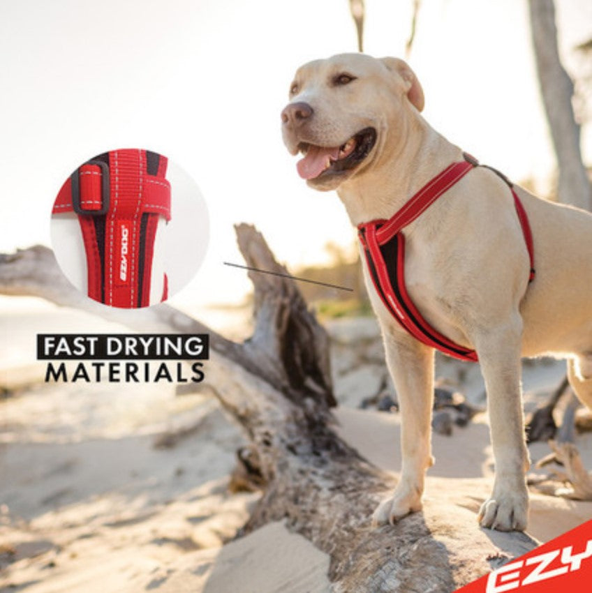 EzyDog Chest Plate Harness Red