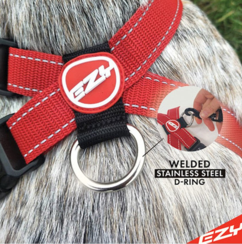 EzyDog Chest Plate Harness Red