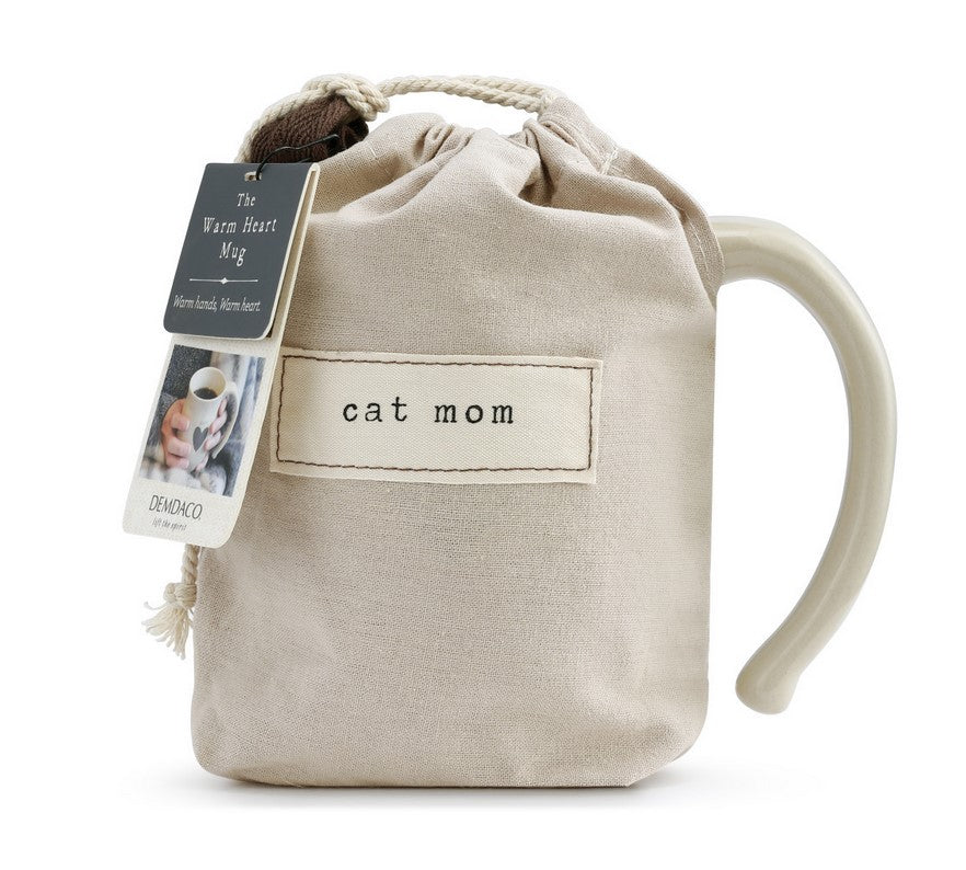 Cat Mom Heart Mug - Demdaco