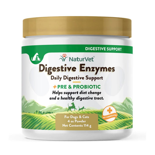 NaturVet Enzymes+Biotics 4oz