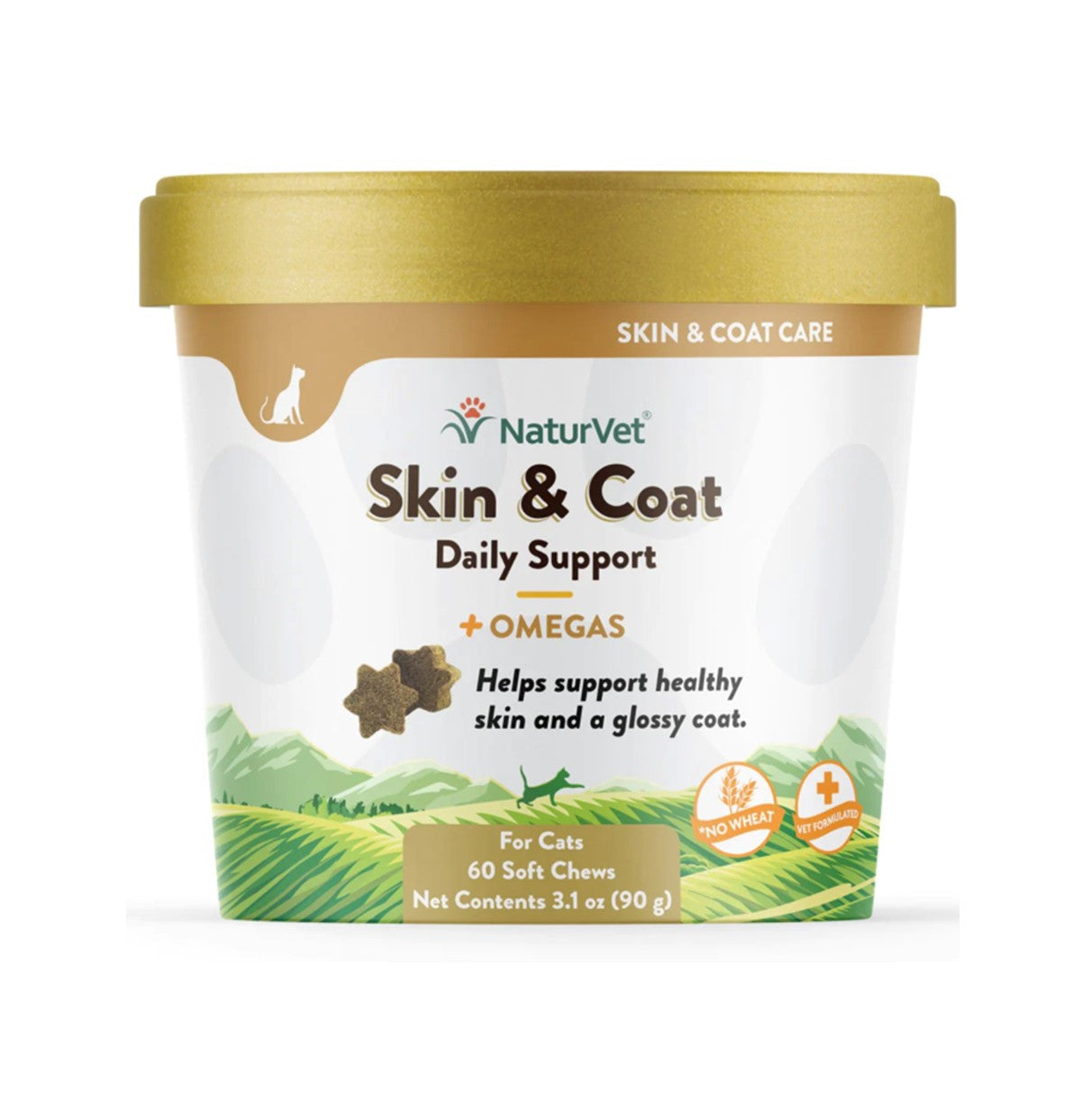 NaturVet Cat Skin & Coat 60ct