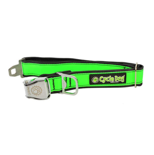 Cycle Dog Max Reflective Green Collar - USA Made