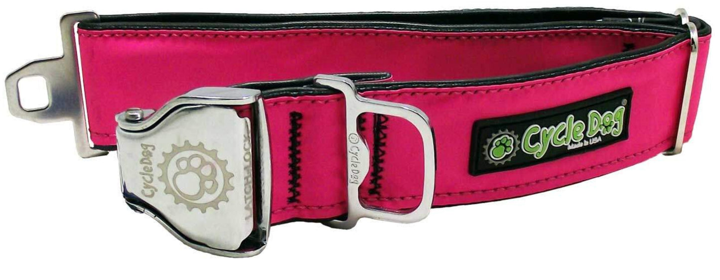 Cycle Dog Max Reflective Hot Pink Collar - USA Made