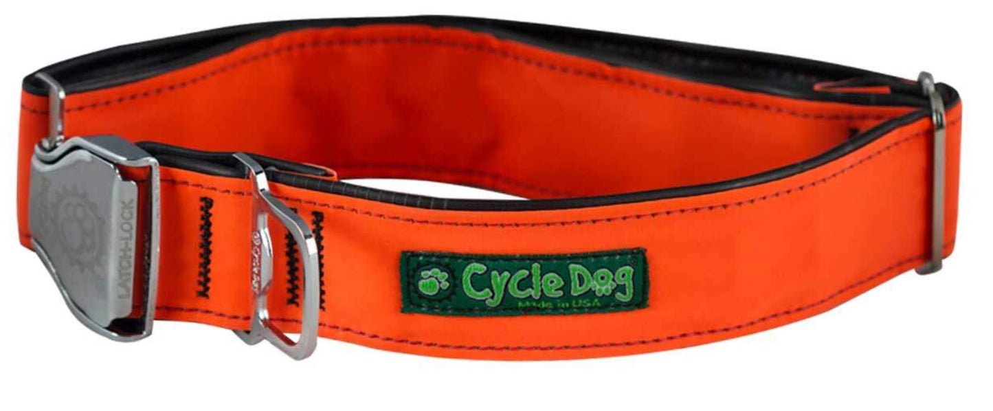 Cycle Dog Max Reflective Orange Collar - USA Made