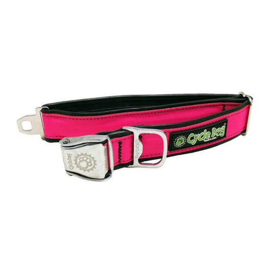 Cycle Dog Max Reflective Hot Pink Collar - USA Made