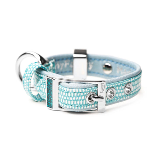 MyFamily Saint-Tropez Turquoise Faux Leather Collar