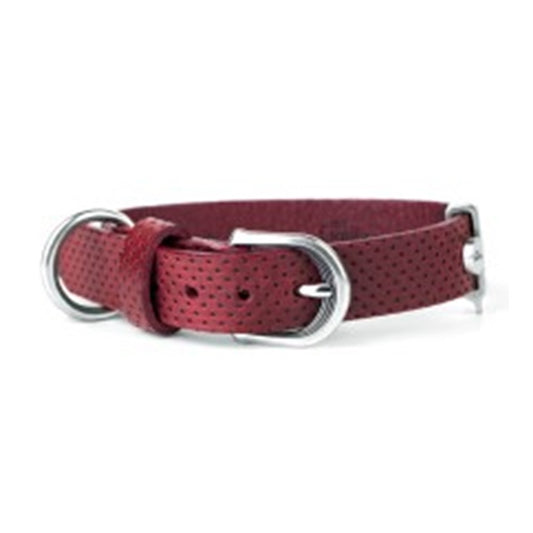MyFamily Monza Red Italian Leather Collar