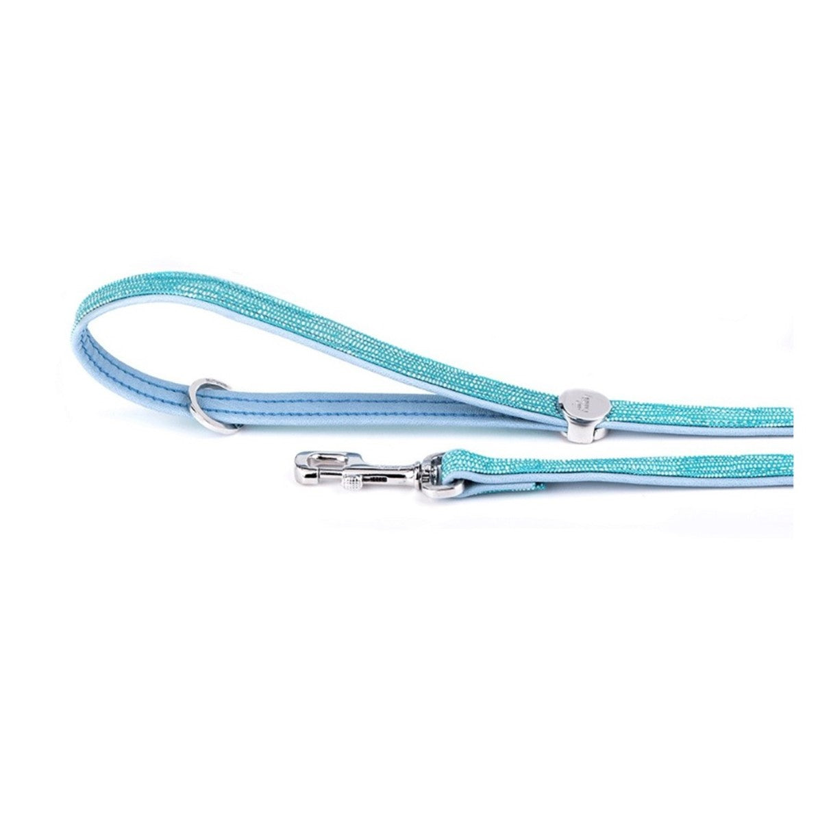 MyFamily Saint-Tropez 4' Faux Leather Leash Turquoise