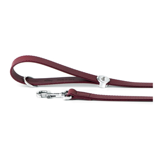 MyFamily Monza 4' Red Italian Leather Leash