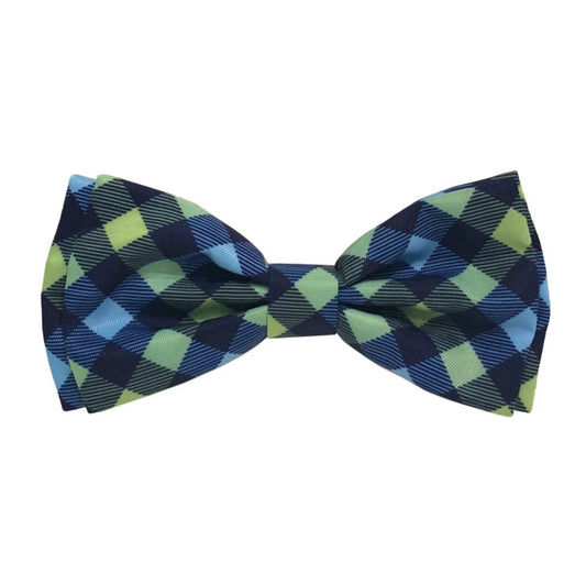 Huxley&Kent Navy Check Bow Tie