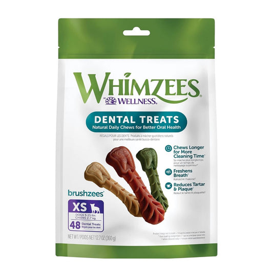 Whimzees Toothbrush XS (5-15 lbs) 48ct
