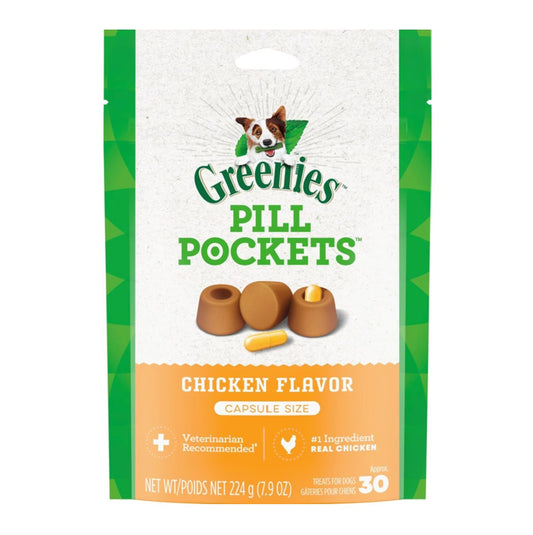 Greenies Pill Pocket Capsule Chicken 7.9oz