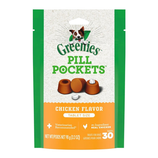 Greenies Pill Pocket Tablet Chicken 3.2oz