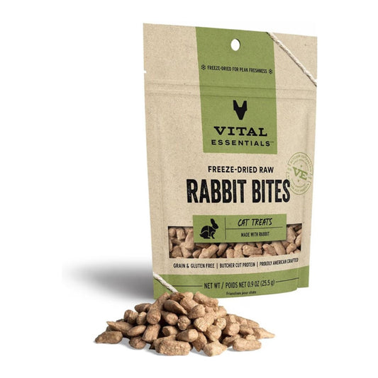 Vital Essentials Cat Rabbit Bites FD .9oz