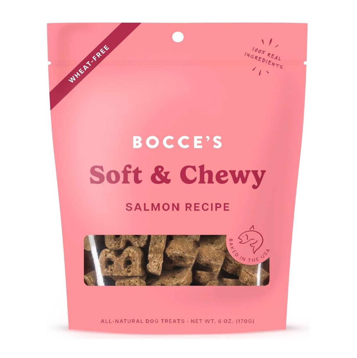 Bocce's Soft & Chewy Salmon 6oz