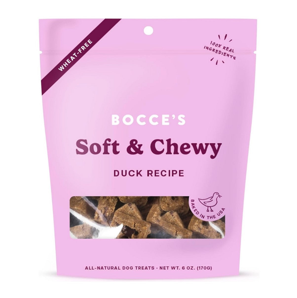 Bocce's Soft & Chewy Duck 6oz