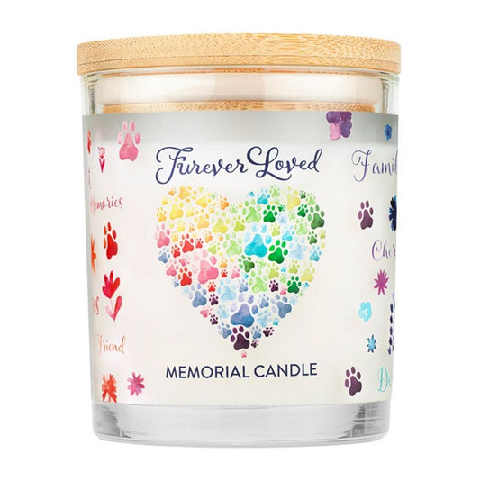 Pet House Candle Furever Loved Memorial L
