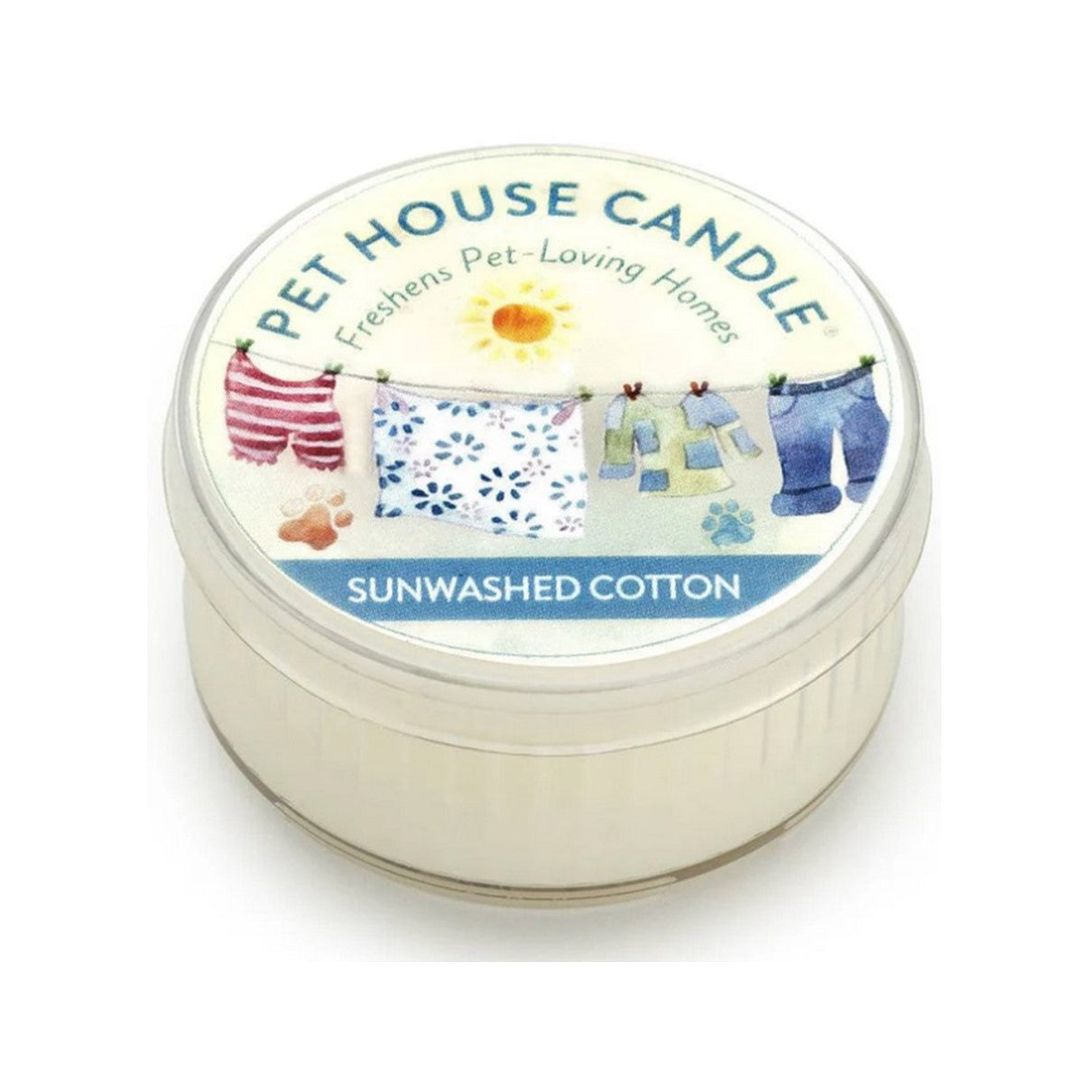 Pet House Candle Sunwashed Cotton Mini