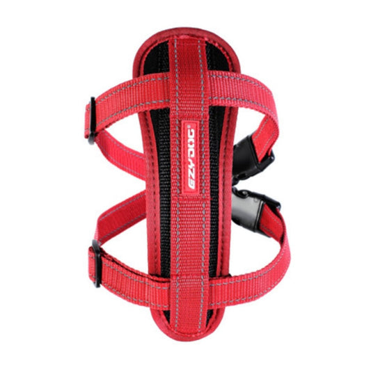 EzyDog Chest Plate Harness Red