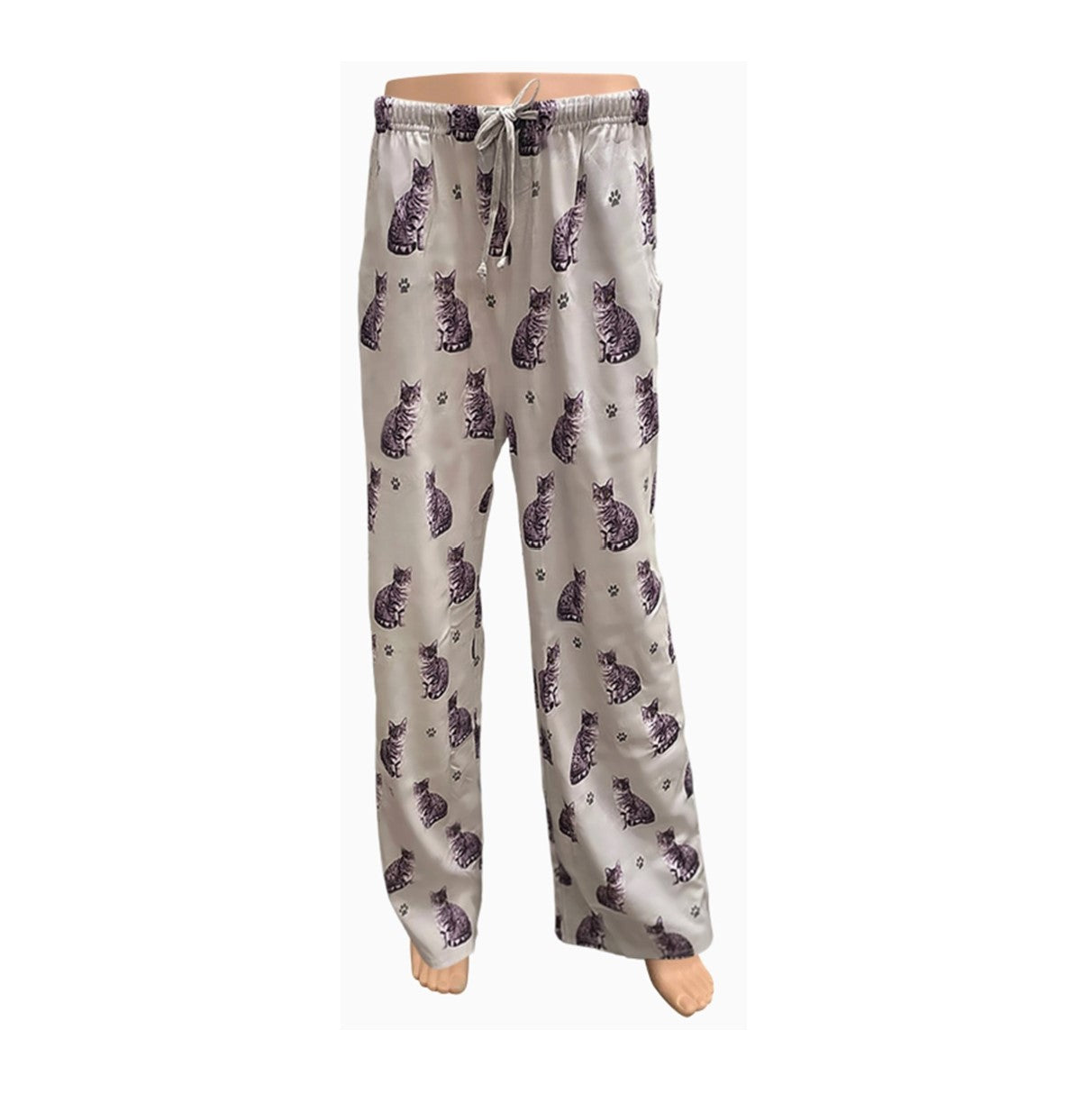 Silver Tabby Cat Pajama Pants