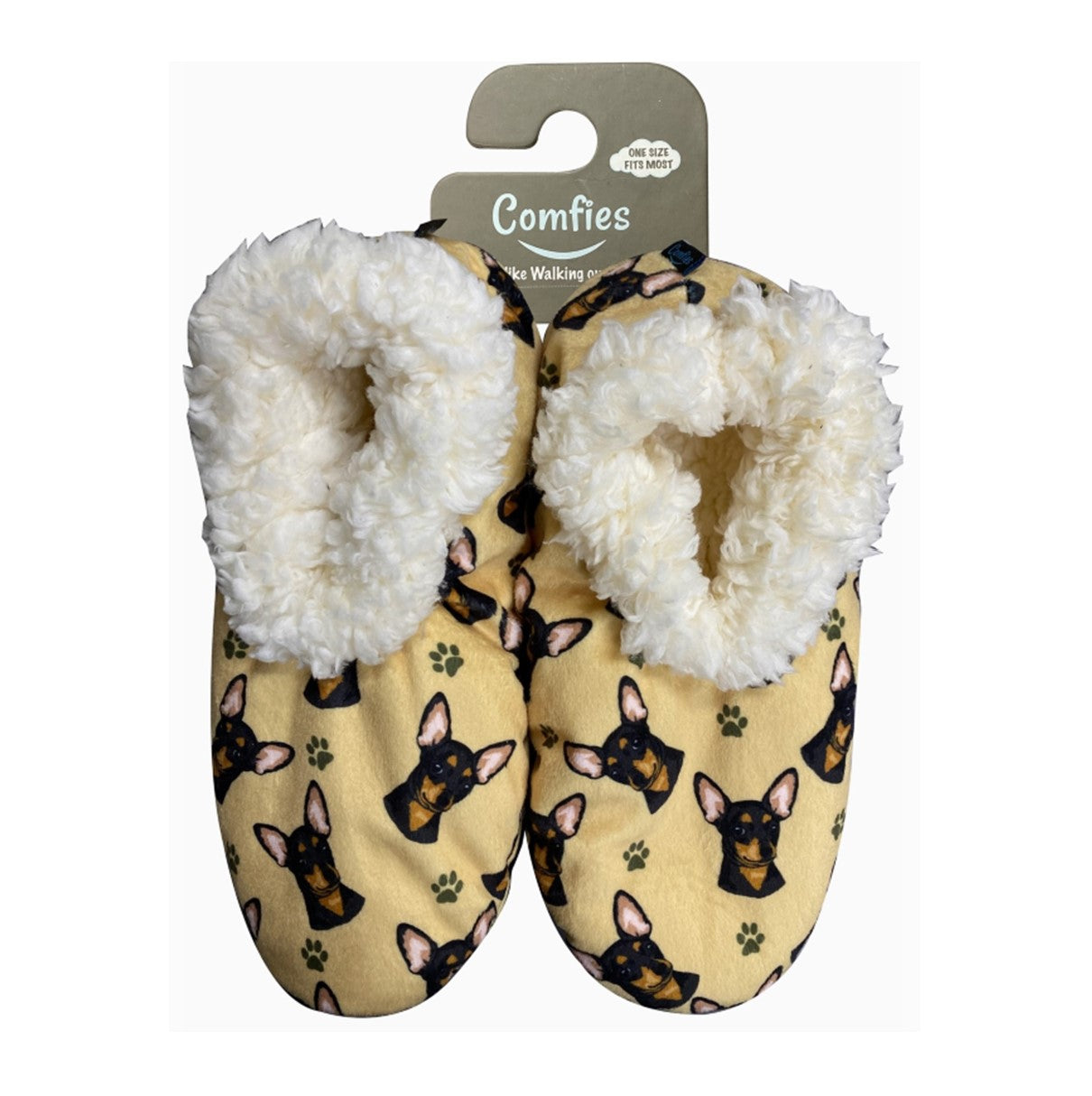 E&S Chihuahua Black Slippers