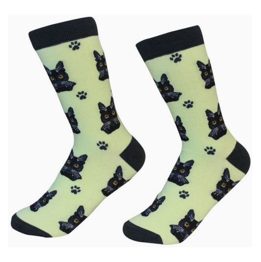 E&S Black Cat Socks