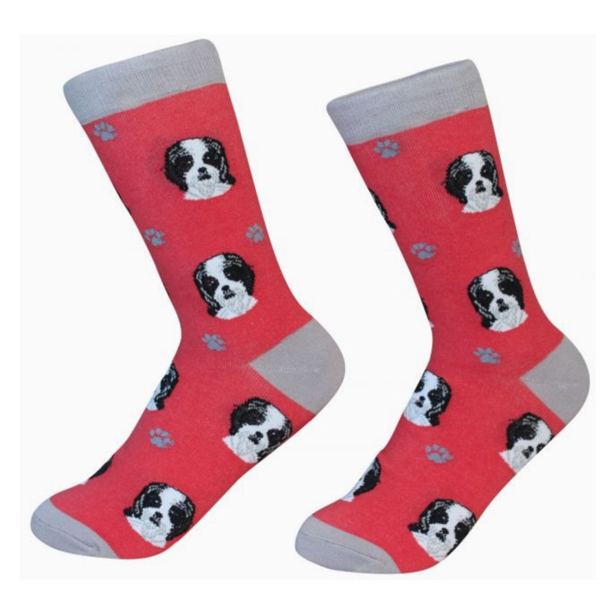 E&S Shih Tzu, B/W Socks