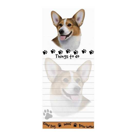 Welsh Corgi Magnetic Notepad