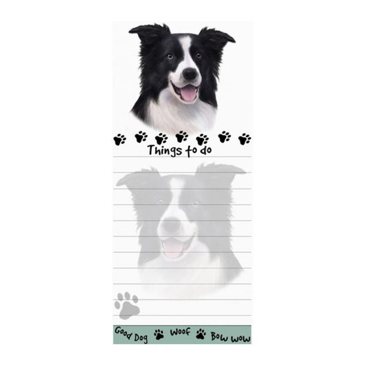 Border Collie Magnetic Notepad